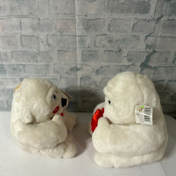 SOFT IMPRESSIONS WHITE VALENTINE GORILLA STUFFED ANIMALS - Picture 3 of 5